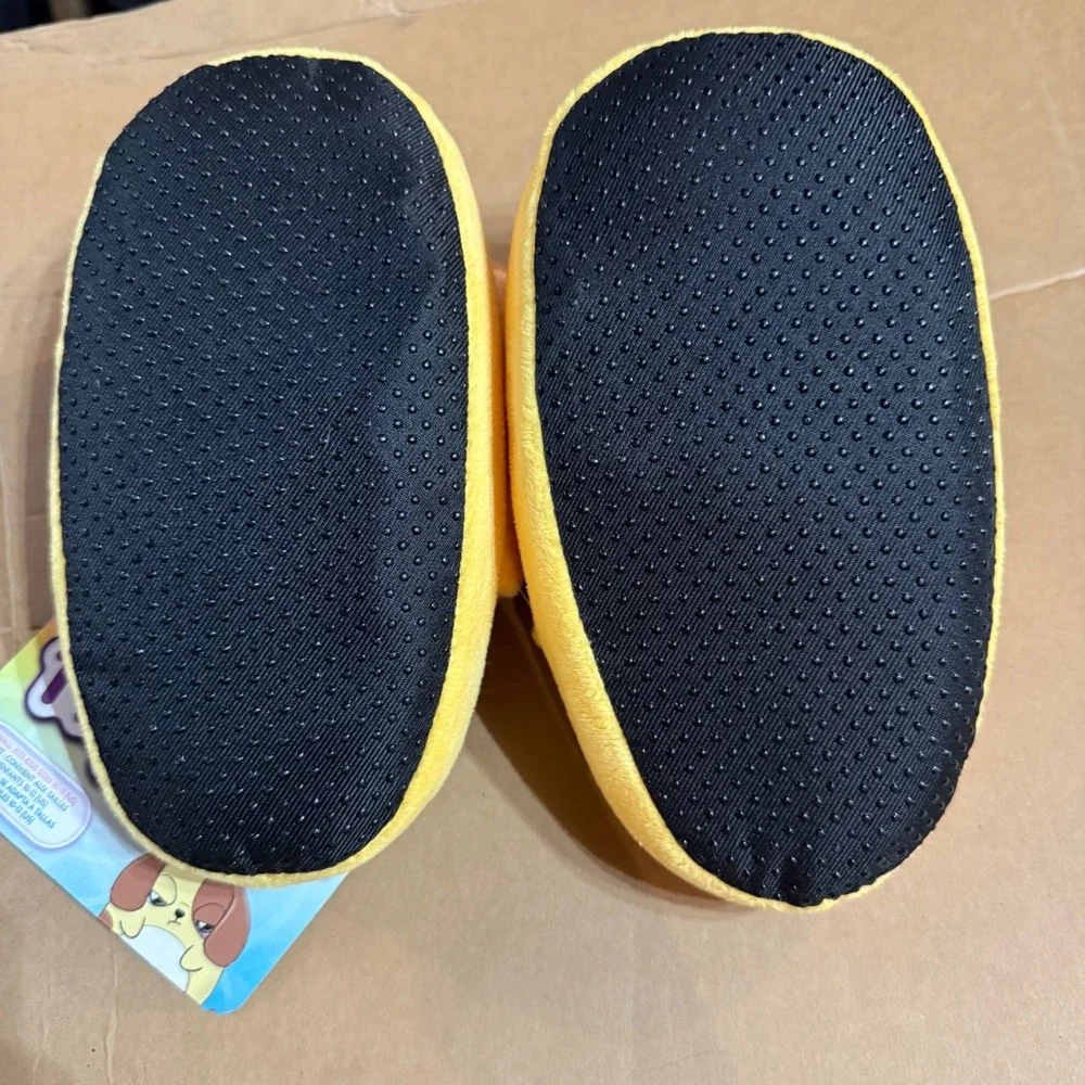 Flipeez Puppy Toddler Slippers Moving Ears Kids Size‎ 10-13 Yellow New